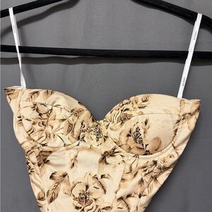 Floral Print Intimate Bodysuit